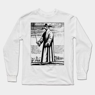 Plague Doctor Medieval Illustration Long Sleeve T-Shirt